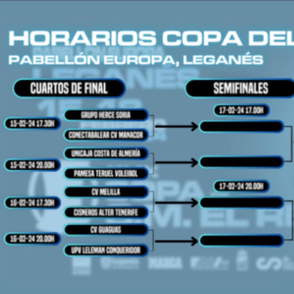 CD Cisneros Alter - CV Melilla, viernes 16 de febrero en los cuartos de final de la Copa del Rey