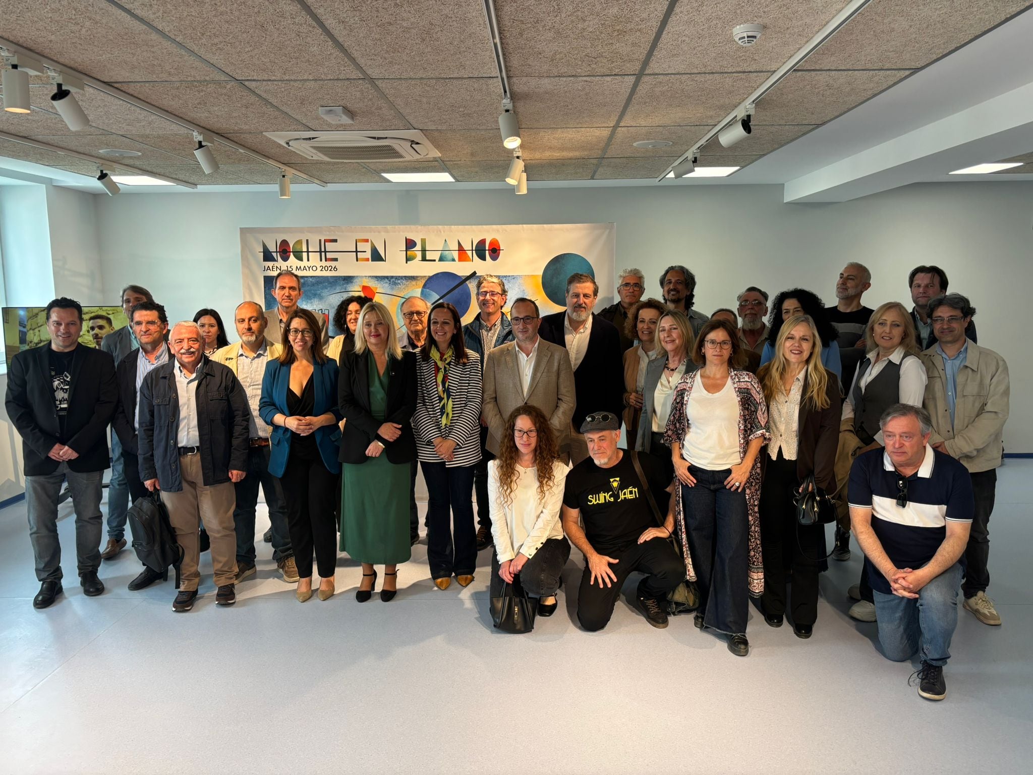 Organizadores y colaboradores de la Noche en Blanco 2026 en Jaén, coordinada por la Universidad de Jaén.