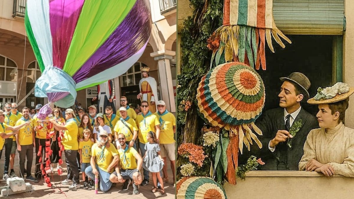 Elda recupera las guirnaldas decorativas para sus Fiestas Mayores