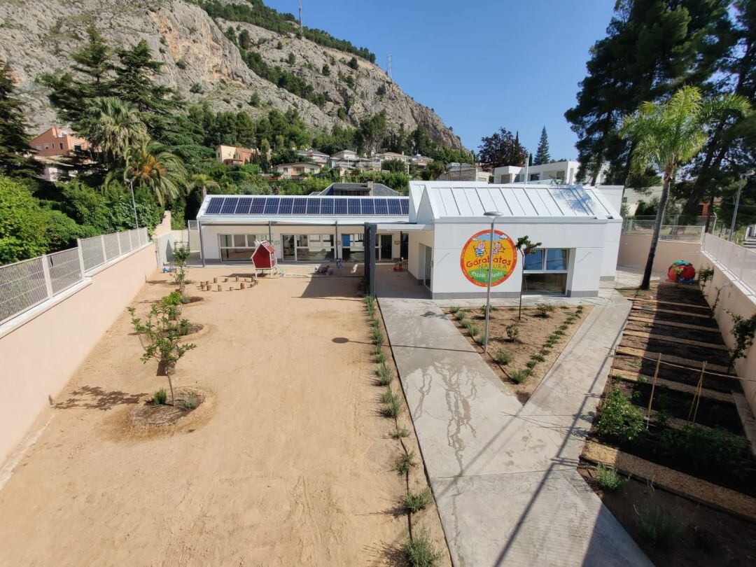 Vista exterior de la escuela infantil Garabatos Natura