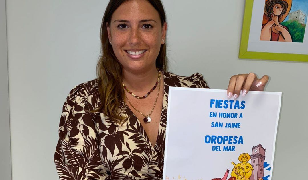 La concejala de fiestas de Oropesa, Jennifer Casañ