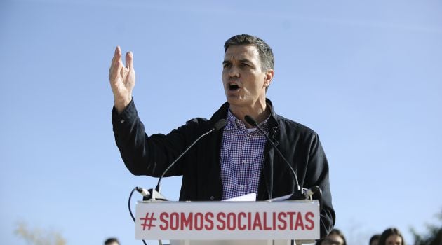 Pedro Sánchez, en el Centro Tecnológico de Dos Hermanas, Sevilla, el 28 de enero de 2017.