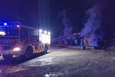 Fuego en el Parque Minero de La Unión