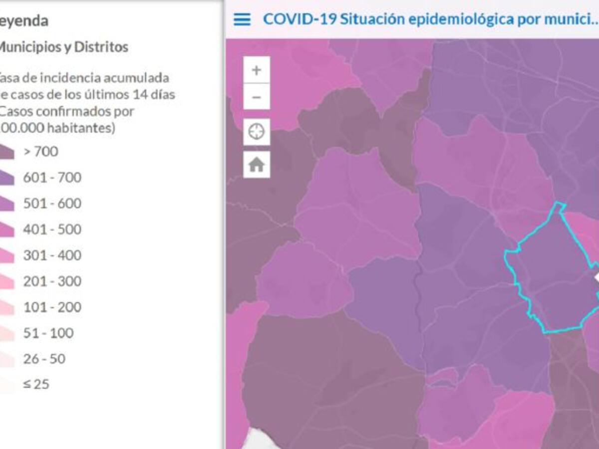 Los contagios de covid se disparan en Alcorcón, la tasa de incidencia pasa de 379 a 619