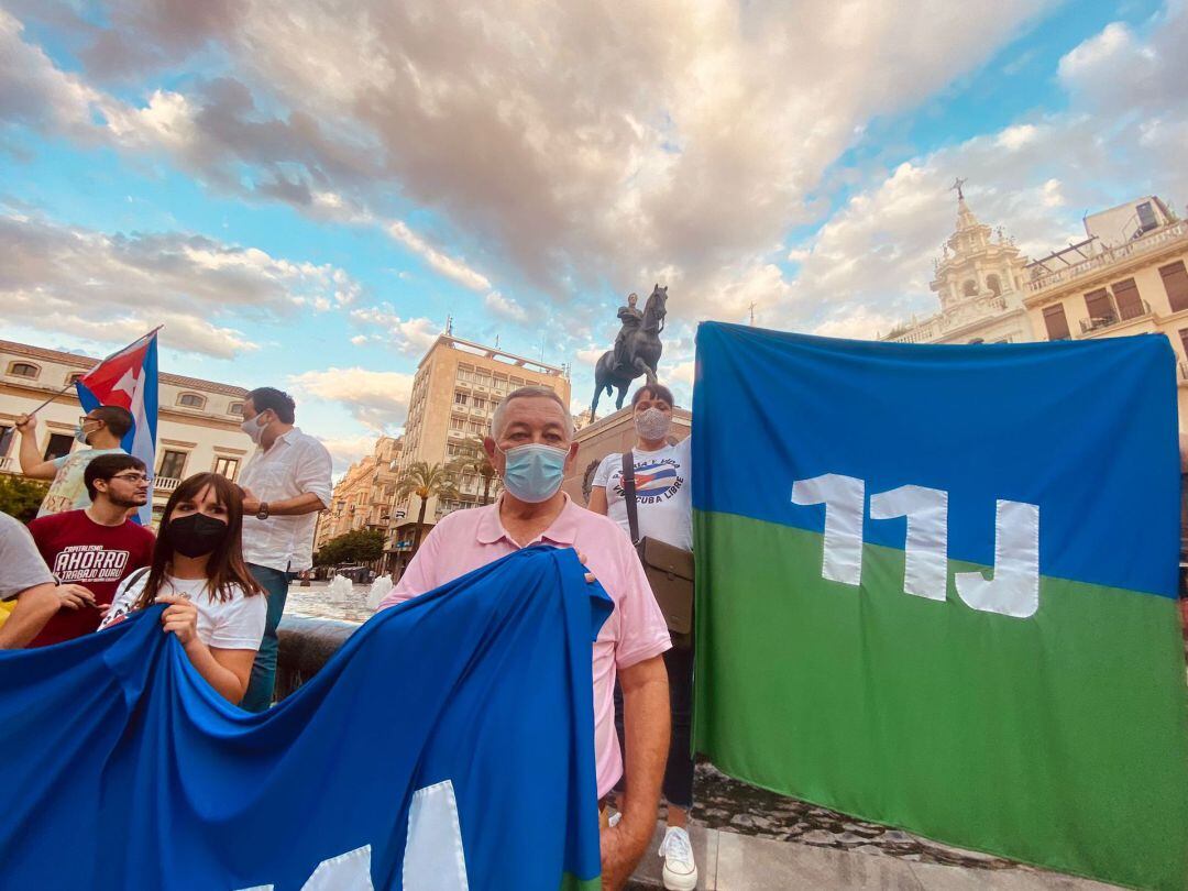 Concentración en las tendillas para exigir &#039;libertad para Cuba&#039;