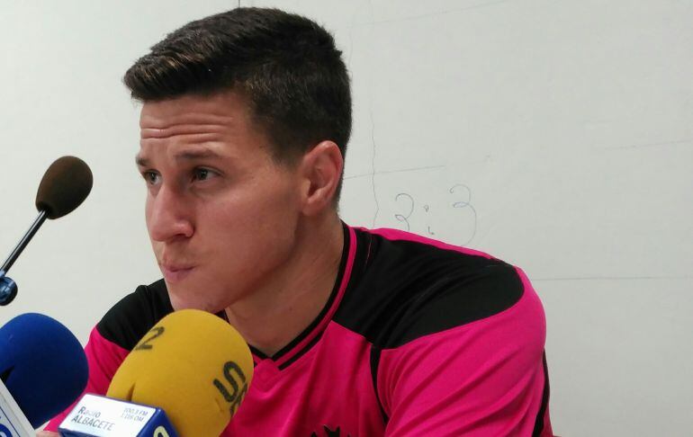 José Fran, jugador del Albacete Balompié