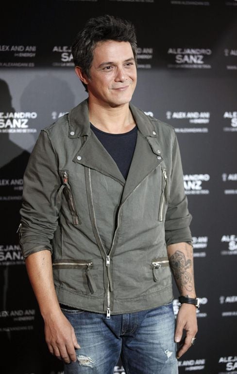 Alejandro Sanz en la presentación de su gira &#039;La música no se toca&#039;.