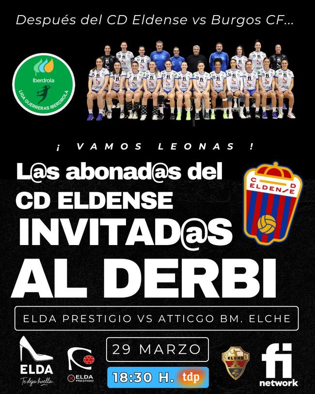 El Elda Prestigio invita a los abonados del Eldense