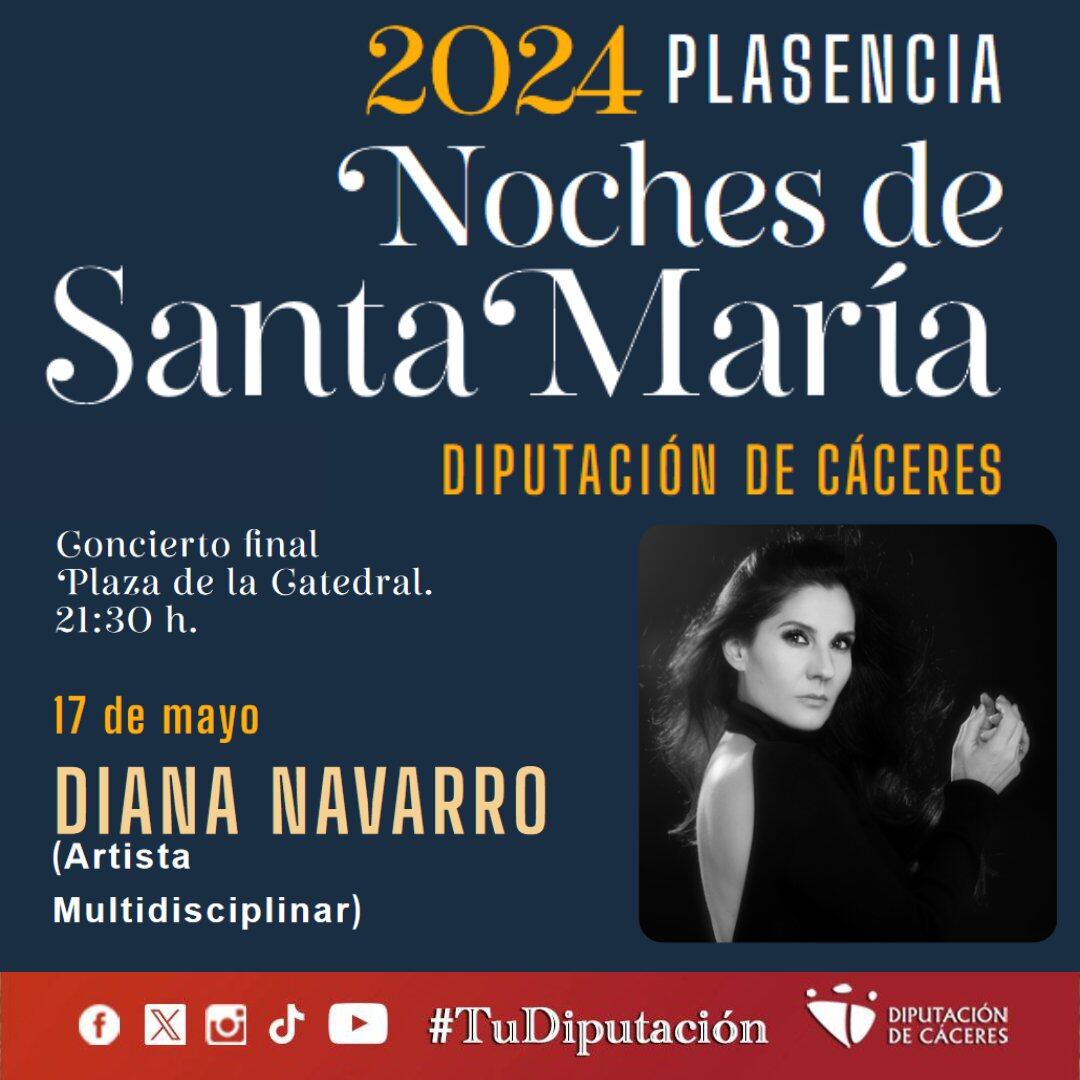 Cartel del concierto de Diana Navarro.