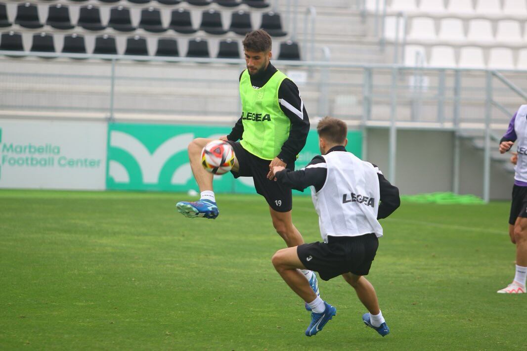 Un entreno de la Balona
