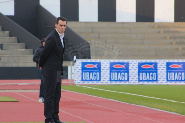 Manolo Ruiz durante un partido de la Balona.