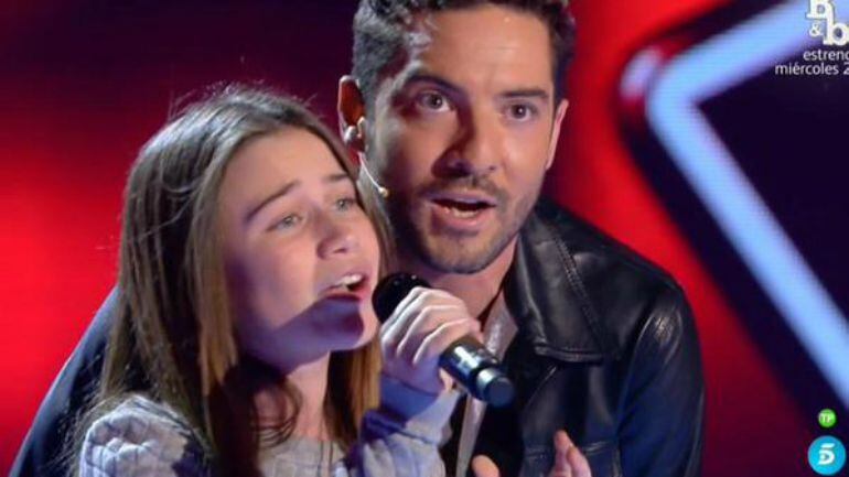 David Bisbal canta junto a una niña en &#039;La voz kids&#039;