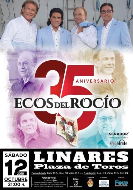 Cartel anunciador del espectáculo previsto para Linares