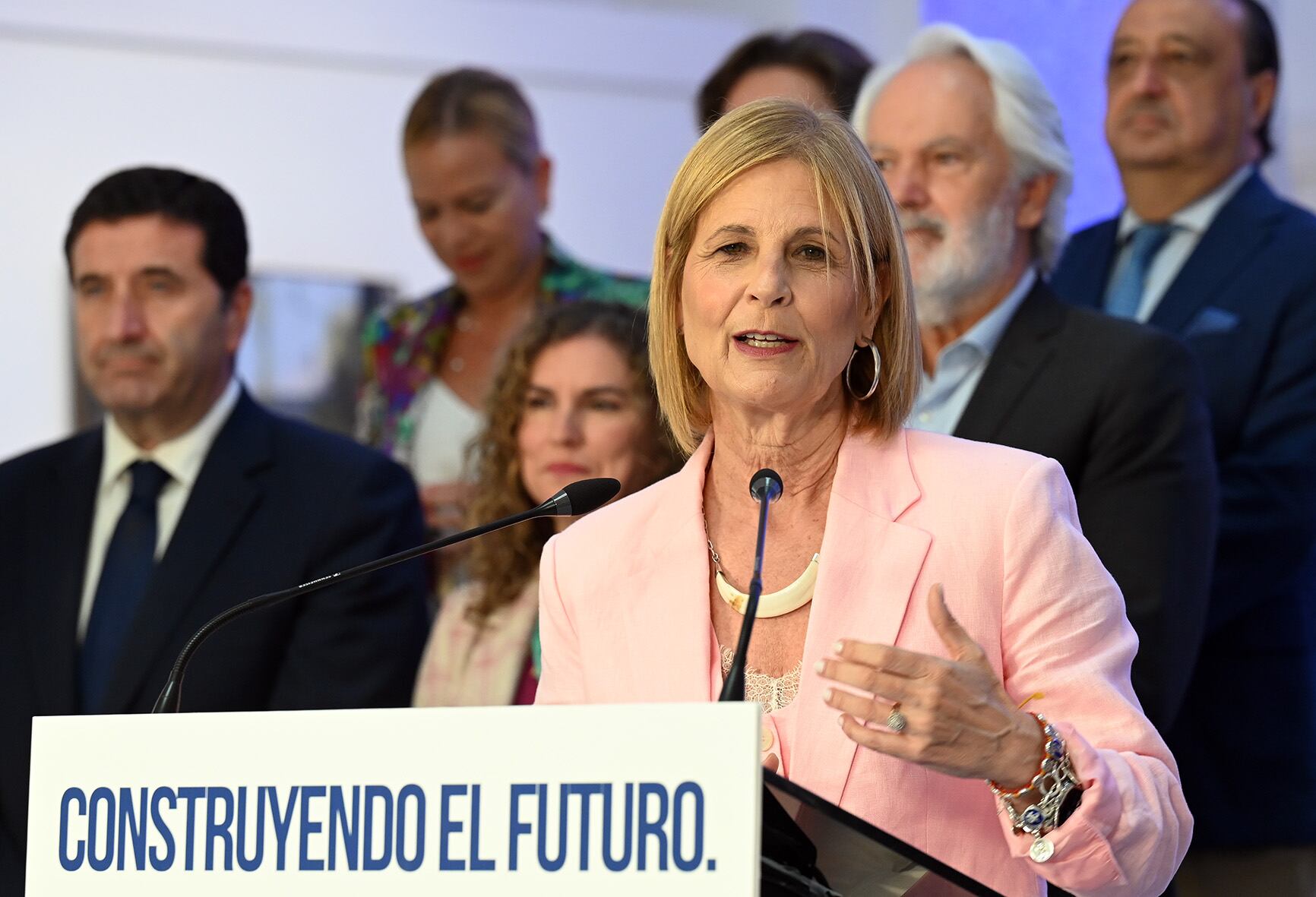 María José García Pelayo, alcaldesa de Jerez, este martes en rueda de prensa