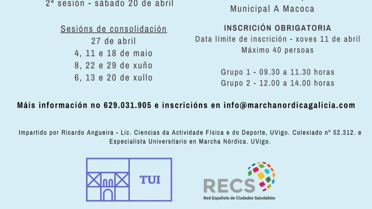 Entrevista a Ricardo Angueira, especialista de Marcha Nórdica en la Universidad de Vigo
