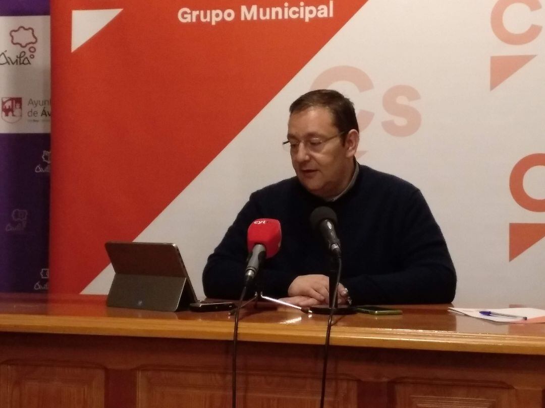 Marco Antonio Serrano, portavoz de Ciudadanos en el Ayuntamiento de Ávila