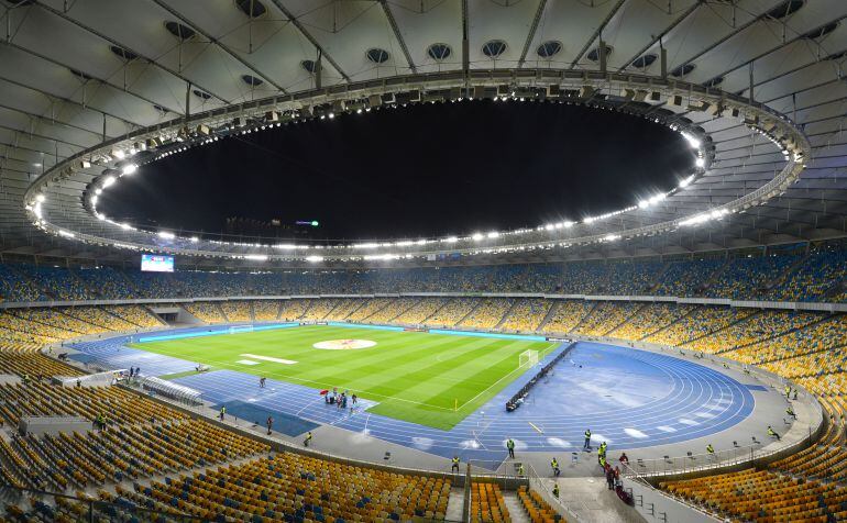 Vista general del Estadio Olímpico de Kiev