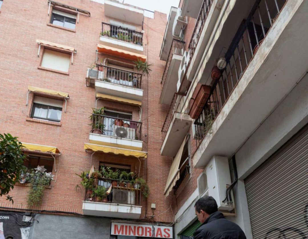 Edificio en Murcia en el que vivía una de las víctimas 