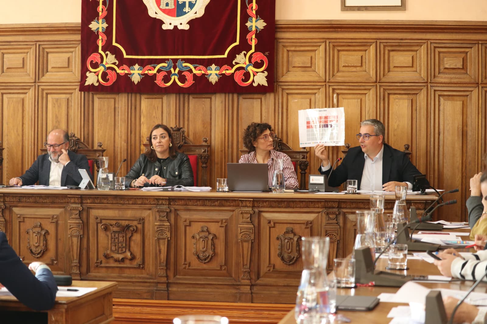 Pleno del Ayuntamiento de Palencia del mes de octubre