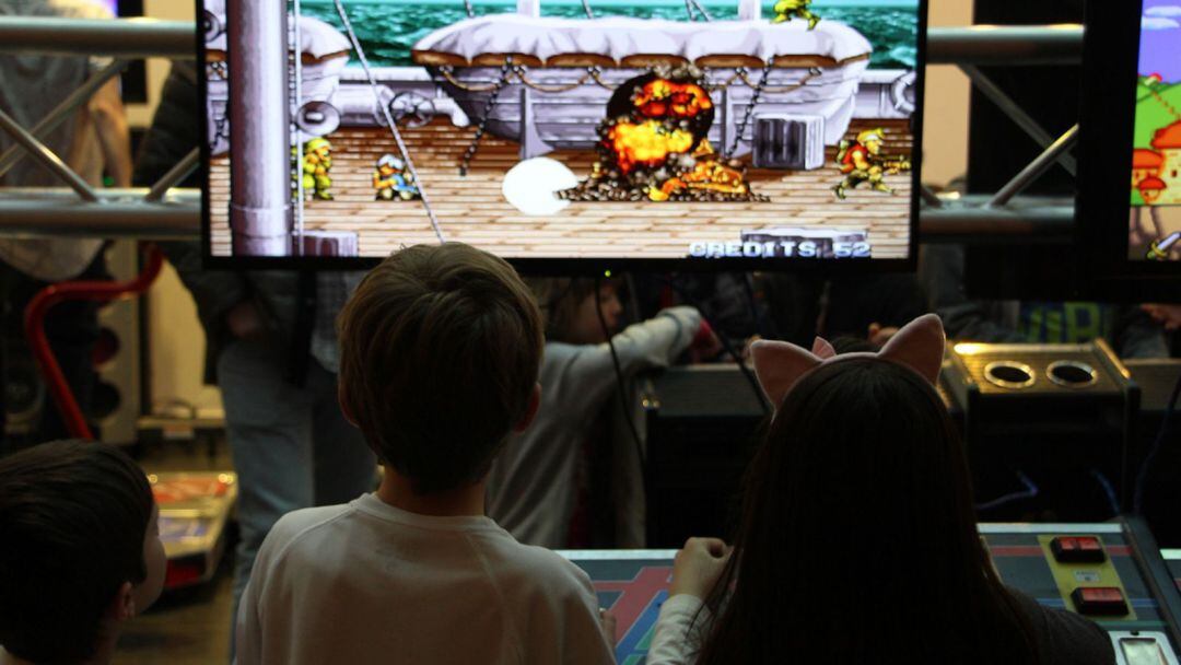 Visitants en una edició anterior del Saló del Videojoc.