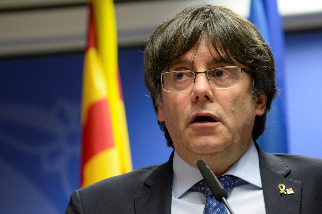 Carles Puigdemont, este jueves en Bruselas.