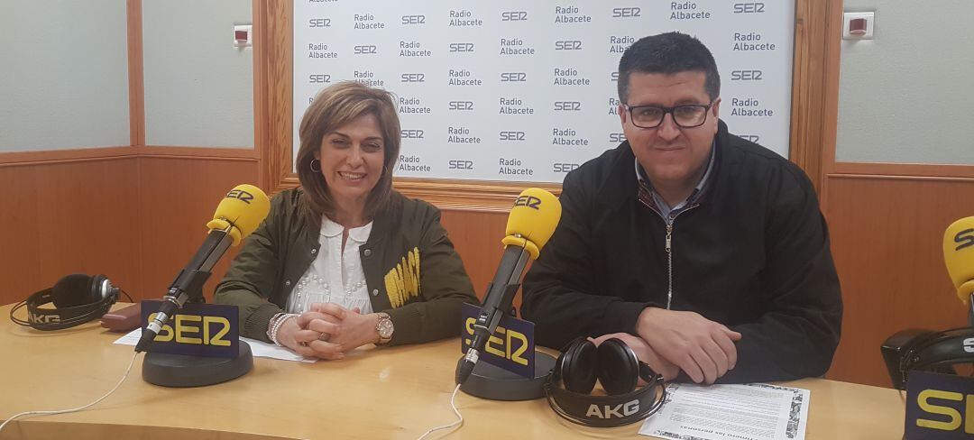 Carmen Juste y Javier González, en Radio Albacete