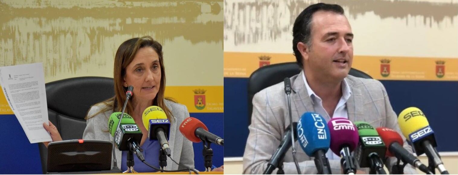 David Moreno (Vox) tendrá que rectificar públicamente y si no lo hace "seguiremos adelante en el Juzgado y vamos a demostrar con informes oficiales que ha faltado a la verdad". Flora Bellón, viceportavoz del PSOE y David Moreno, portavoz de Vox, vicealcalde y concejal de Medio Ambiente en Talavera.