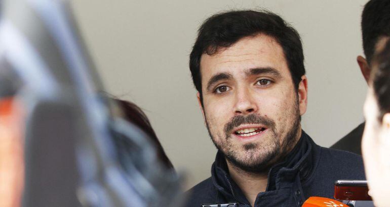 El coordinador federal de IU, Alberto Garzón