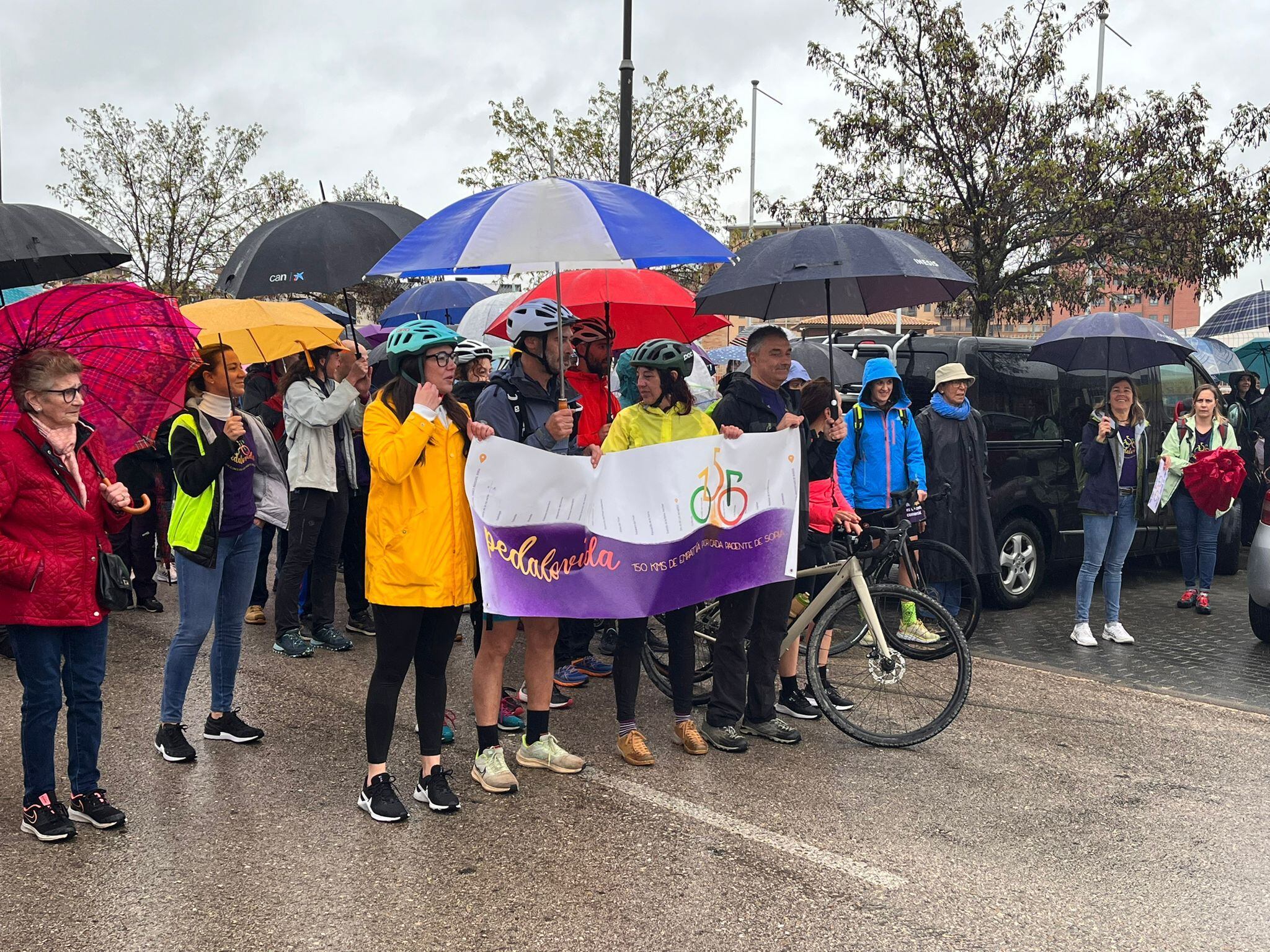 Los participantes de la marcha de Pedalovida el pasado sábado 22 de abril.