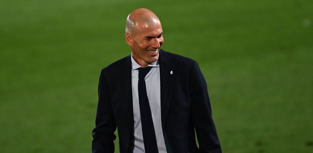 Zidane celebra el título de Liga