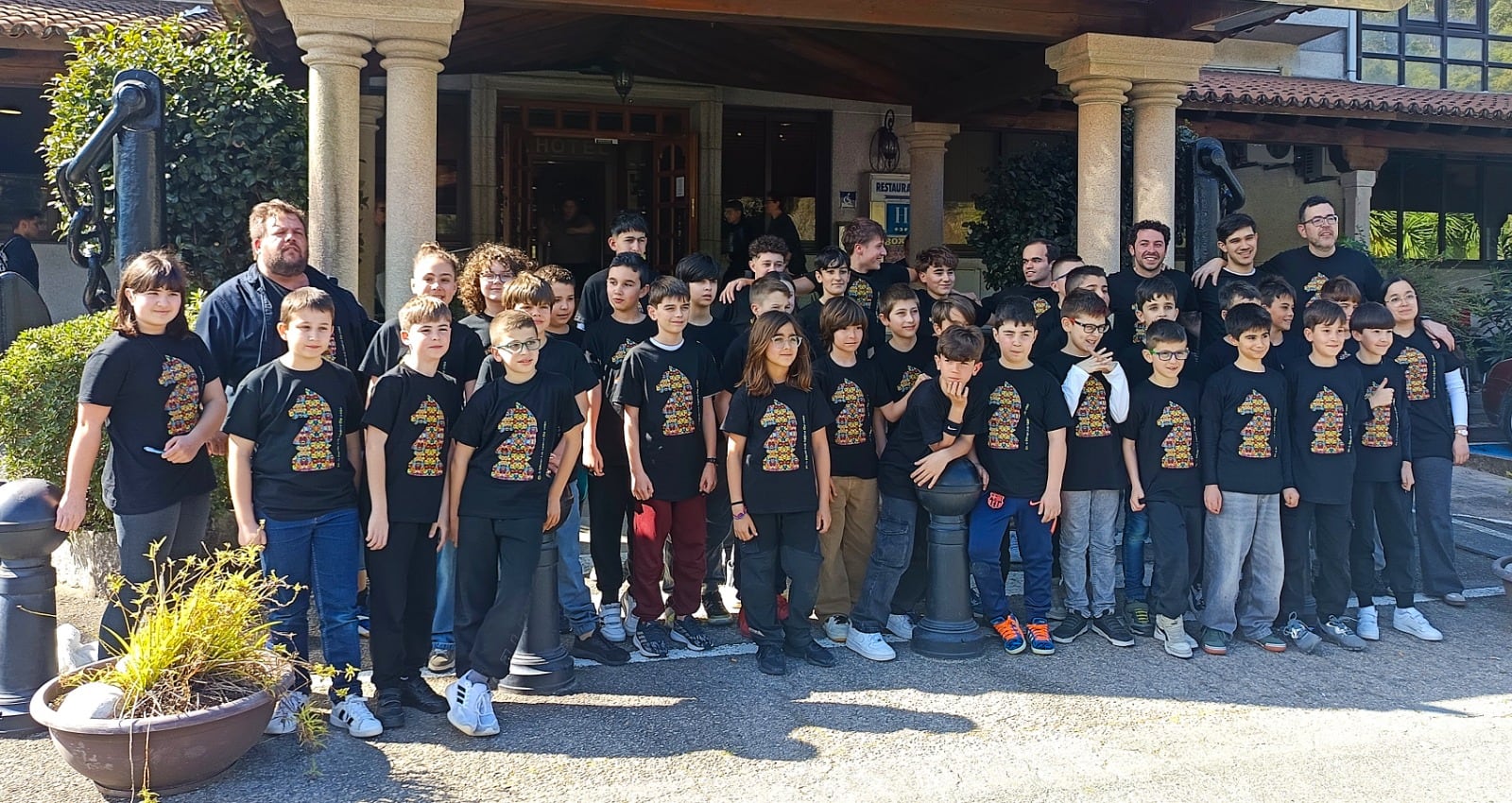 Representación de Club Xadrez Ourense, (entidad más participativa de Galicia)