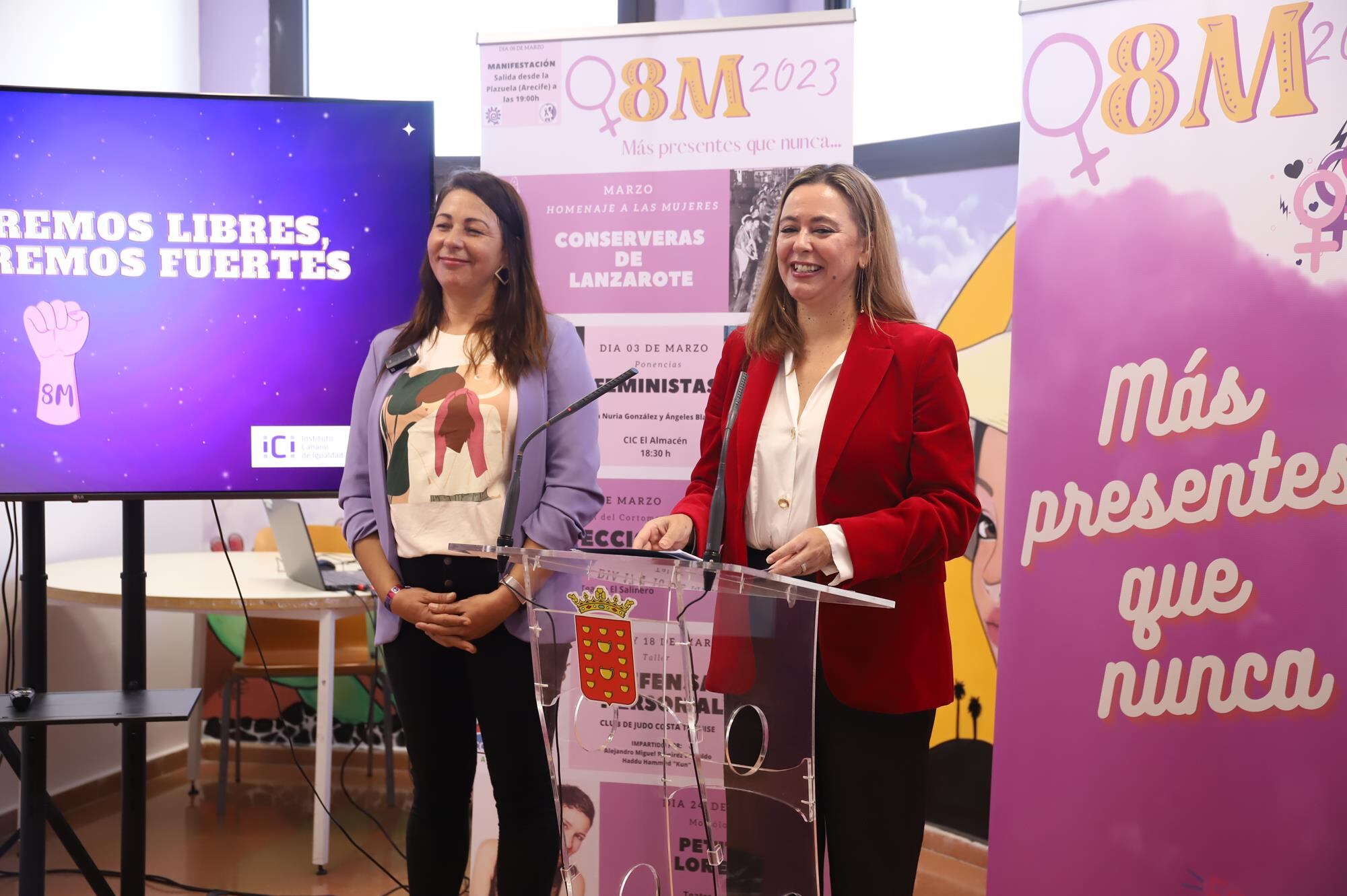 Presentación del programa especial para el 8M del Cabildo de Lanzarote.