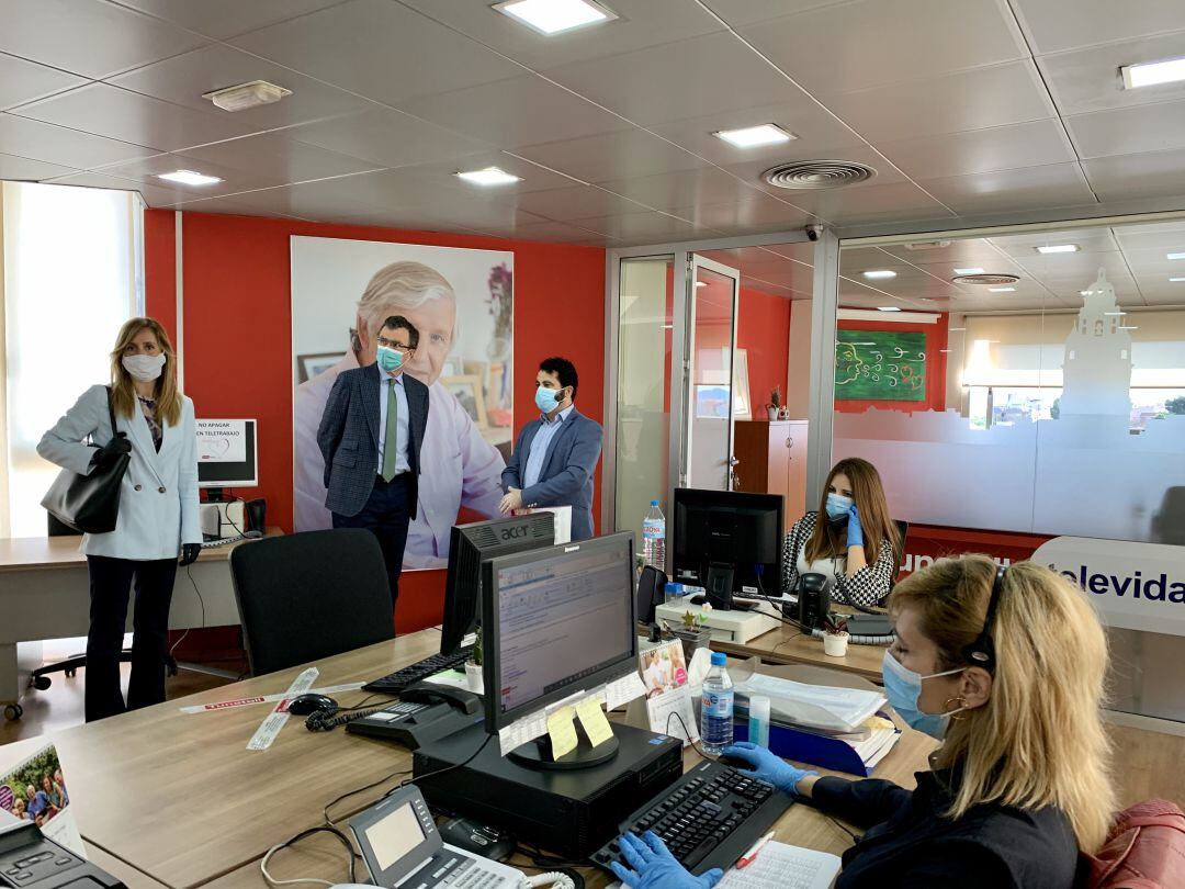 Imagen del servicio de teleasistencia del Ayuntamiento de Murcia