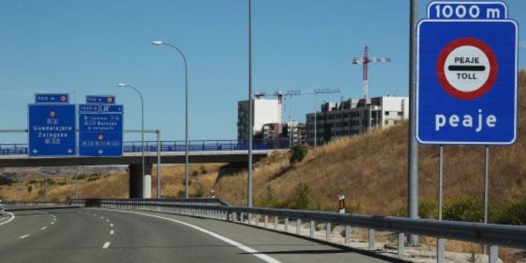 Acceso autopista R2 Madrid-Guadalajara