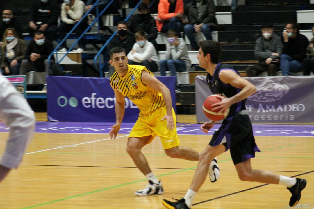 Joan Hernández en el partido de la primera fase contra el NB Paterna