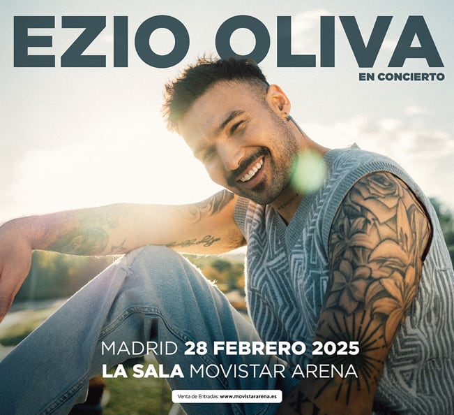 Ezio Oliva en concierto el 28 de febrero de 2025, a las 21:00 horas, en La Sala del Movistar Arena