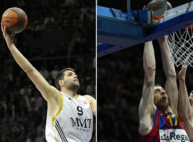 Felipe Reyes y Fran Vázquez, protagonistas de <i>Play Basket</i>