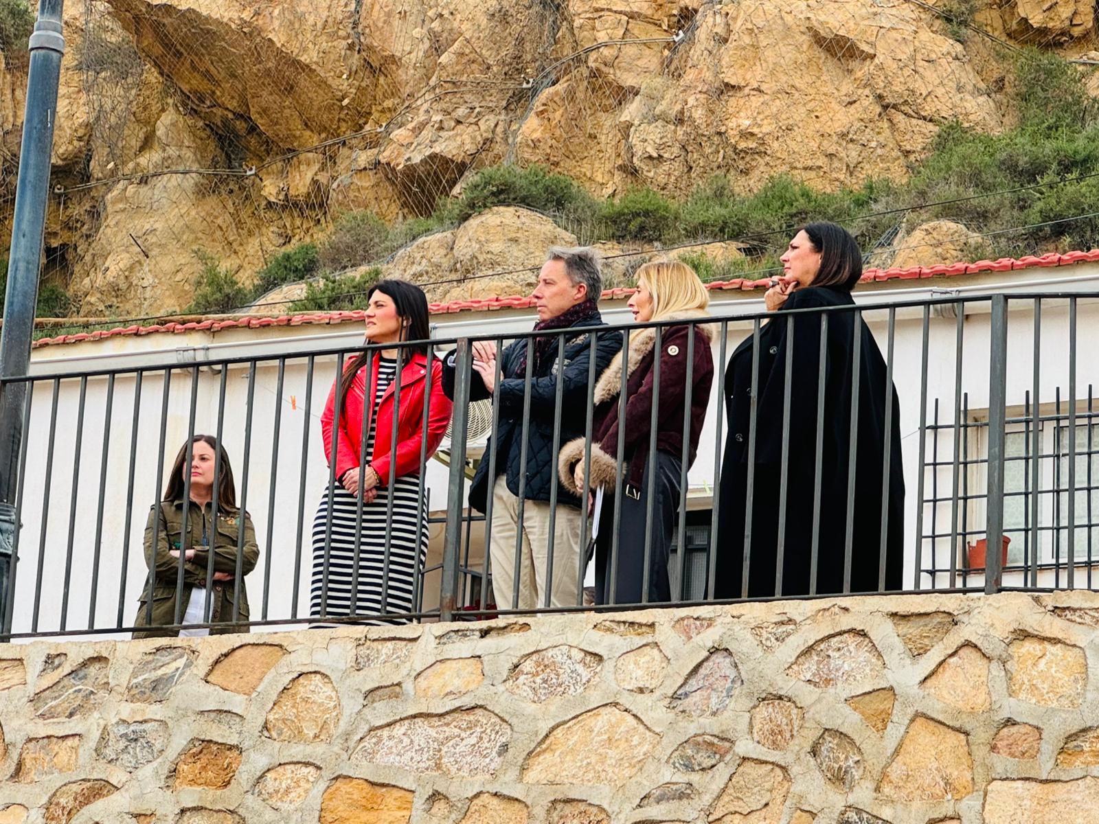 Autoridades locales en los barrios altos de Lorca