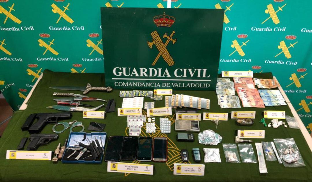 Efectos intervenidos en la operación 'Tufarra'