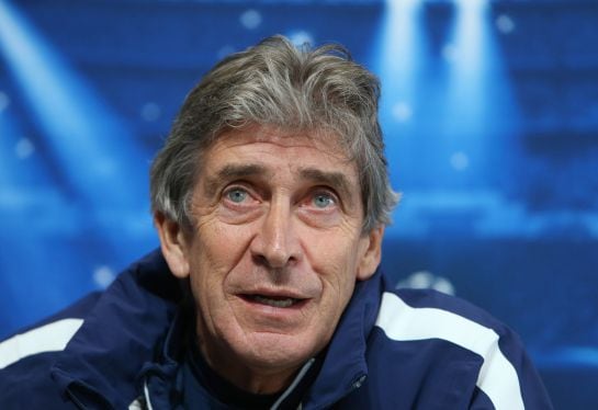 Football - Manchester City Press Conference - Manchester City Football Academy - 23/2/15  Manchester City manager Manuel Pellegrini during the press conference  Action Images via Reuters / Carl Recine  Livepic  EDITORIAL USE ONLY.