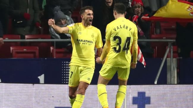 Stuani celebra el segundo gol del Girona
