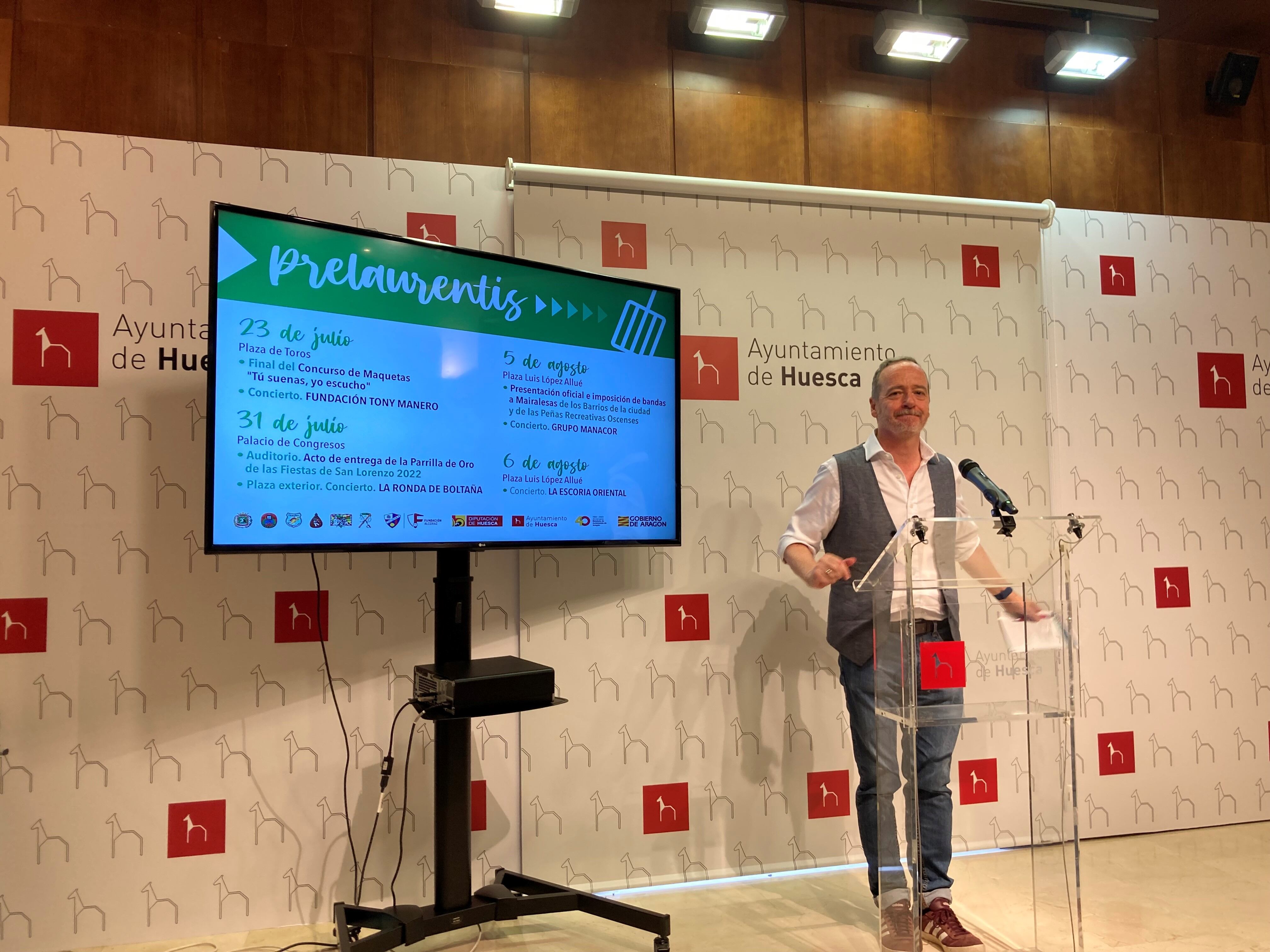 Ramón Lasaosa, concejal de fiestas del Ayuntamiento de Huesca