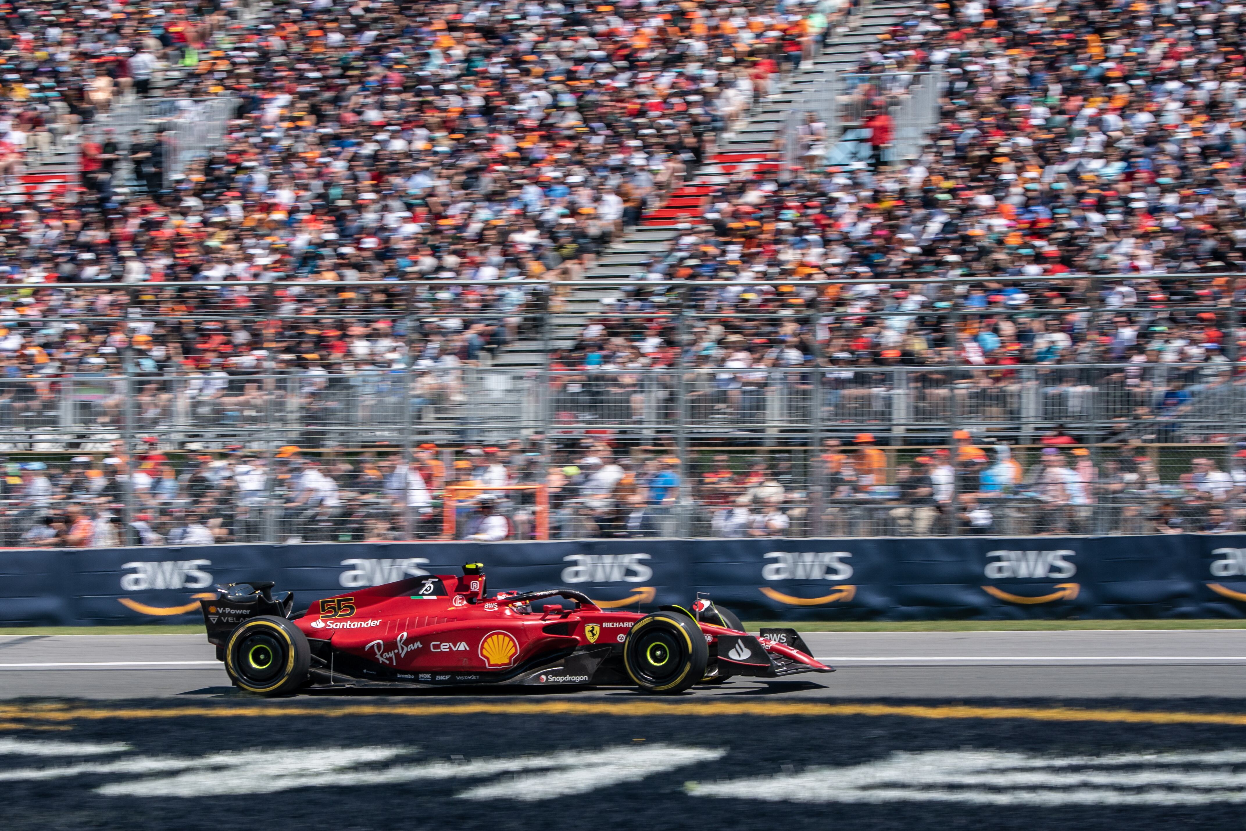 Carlos Sainz, durante el GP de Canadá