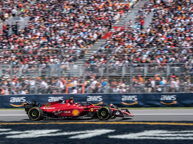 Carlos Sainz, durante el GP de Canadá