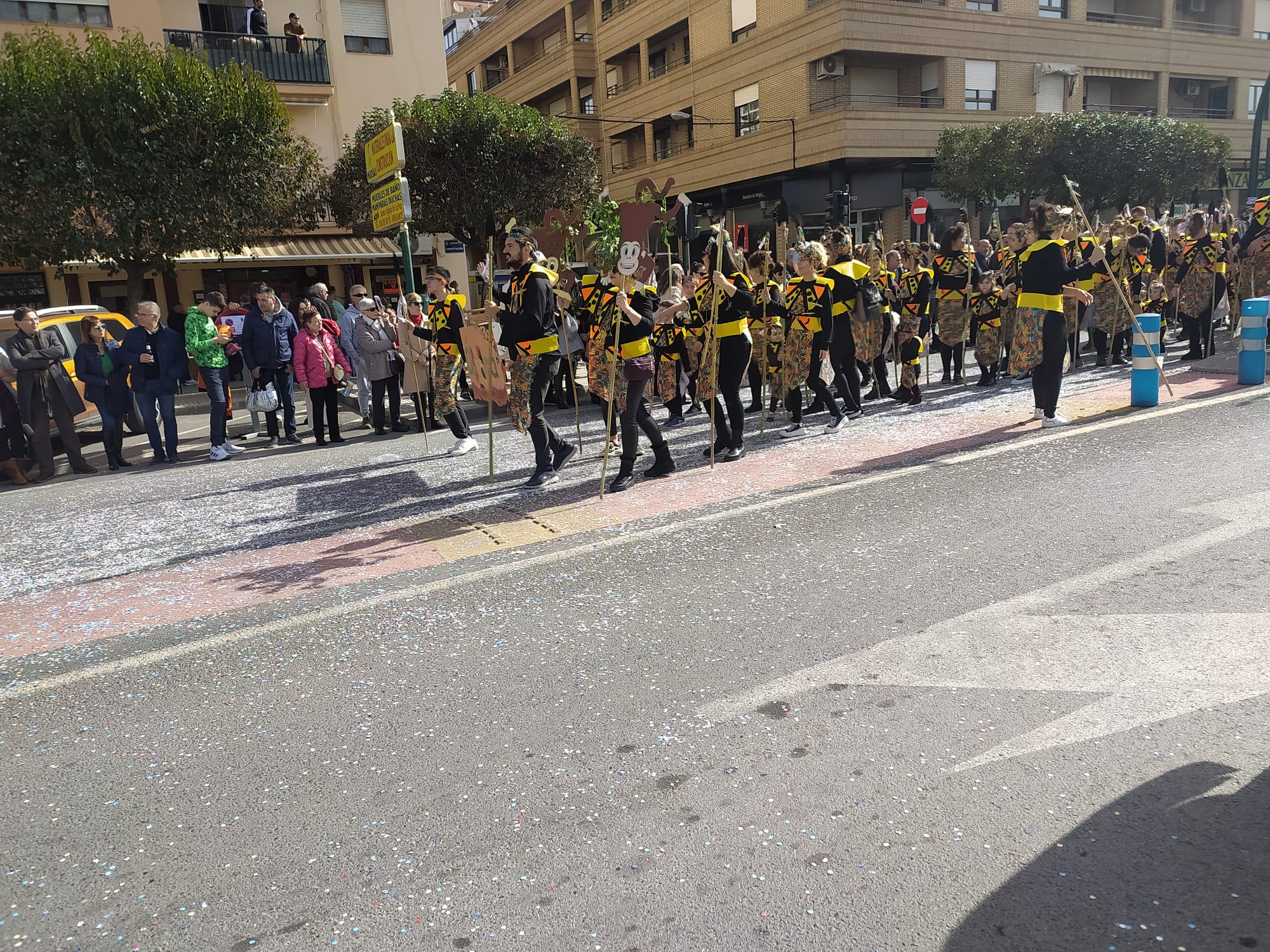 Momento del desfile del carnaval de Villena