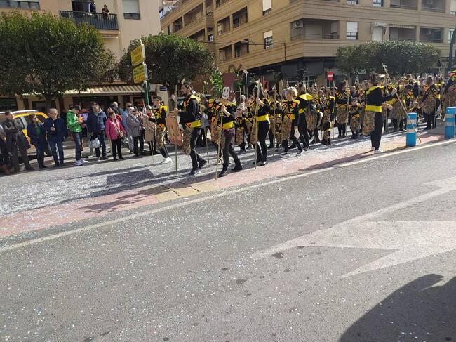 Momento del desfile del carnaval de Villena