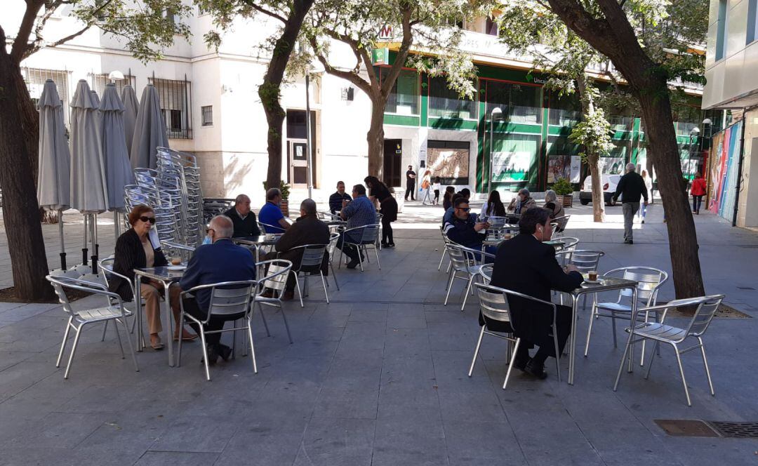 Foto de archivo de una terraza de Ciudad Real