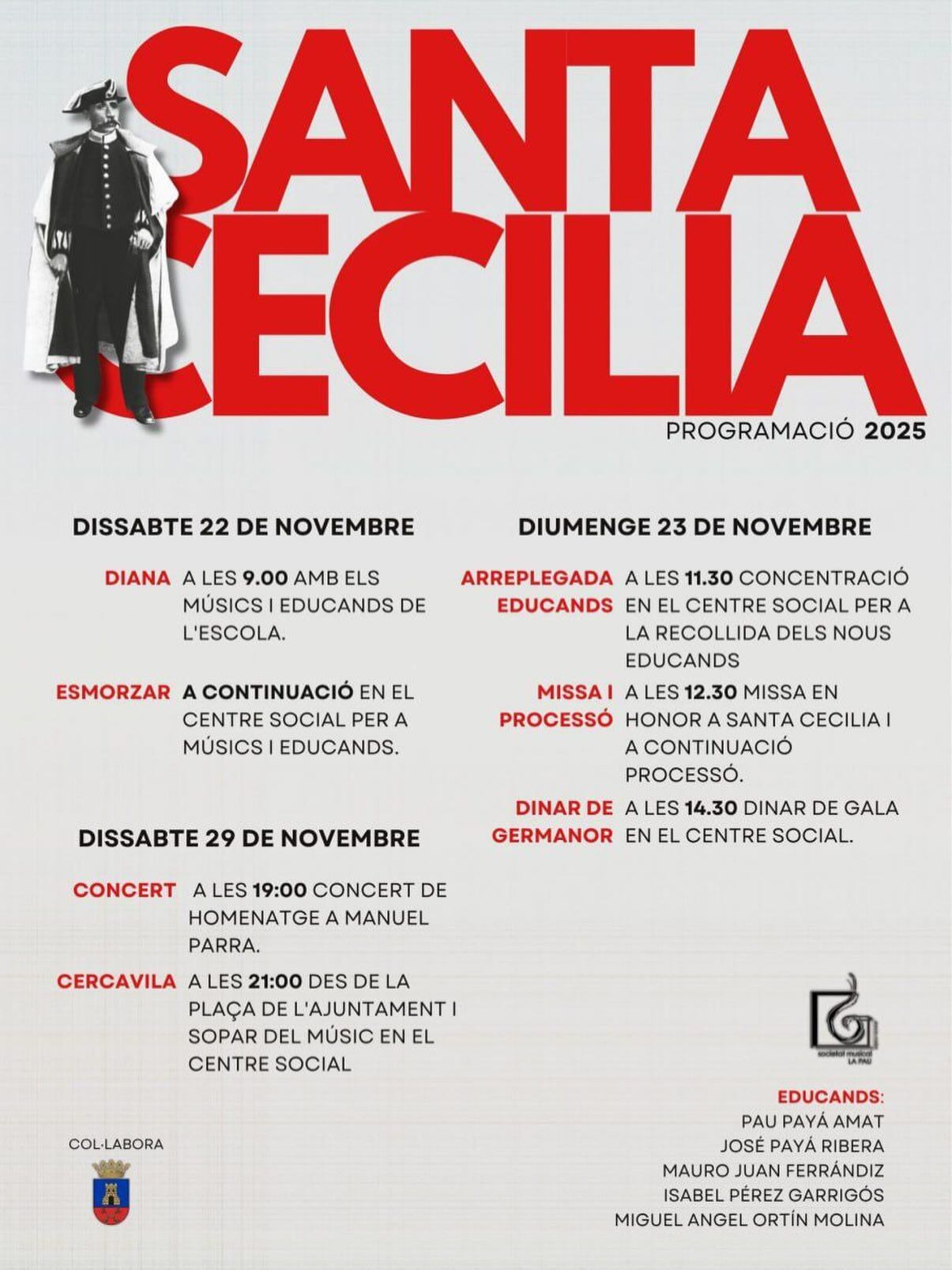 Cartel de los actos 2025