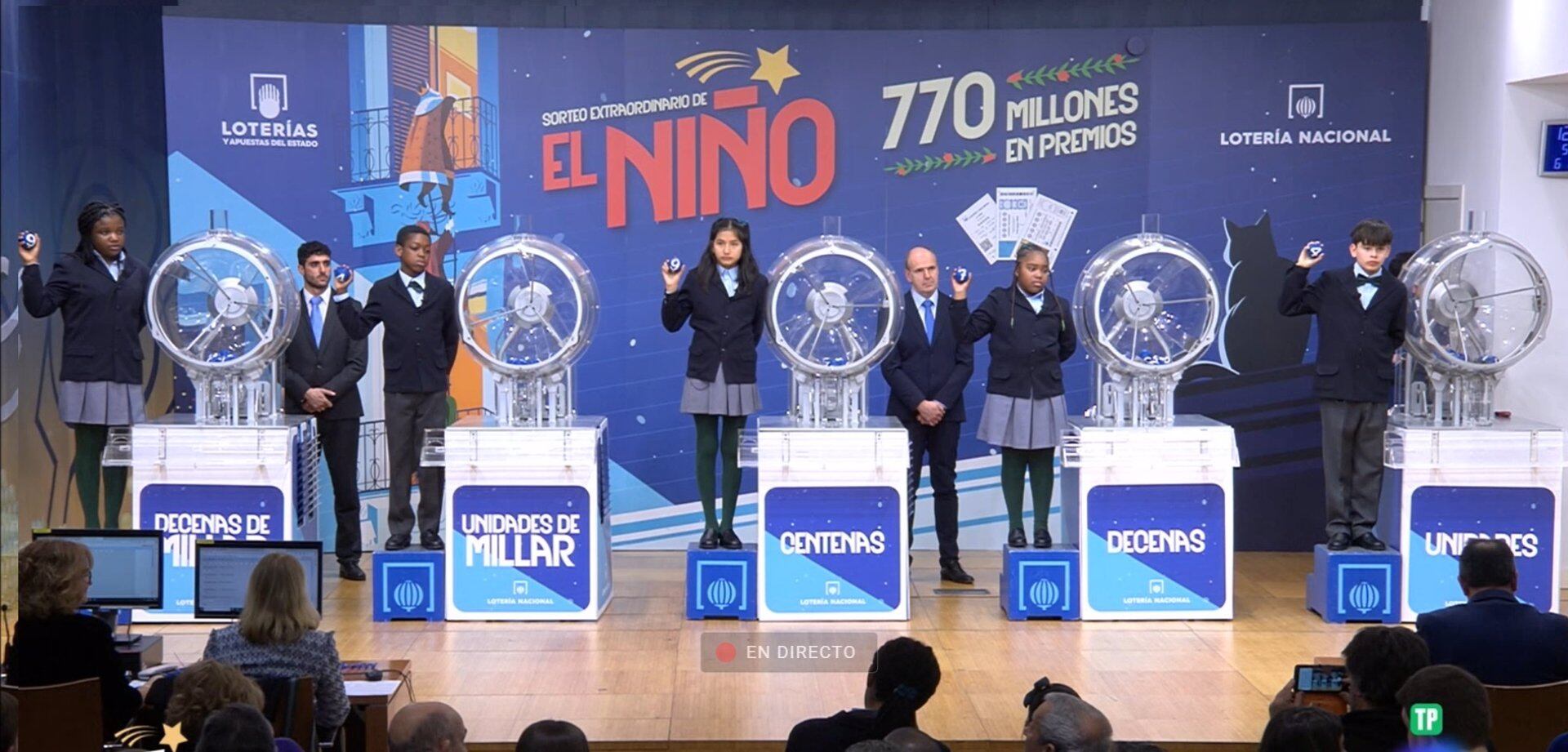 El número 94.974 ha sido agraciado con el &#039;Gordo&#039; del Sorteo Extraordinario de &#039;El Niño&#039; 2024