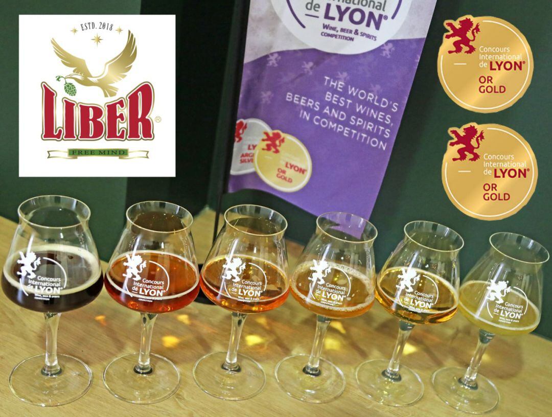 Cervezas Liber premiadas en el Concurso de Lyon